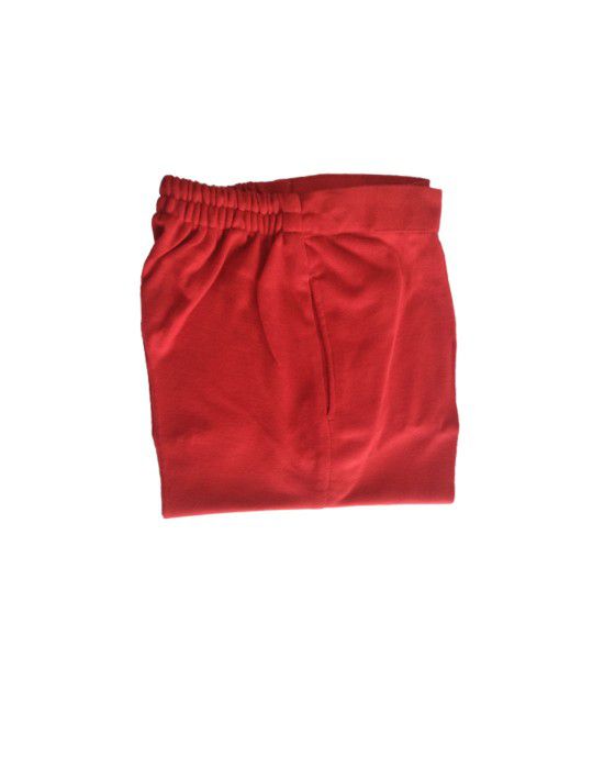 Womens woollen pant plain design red color